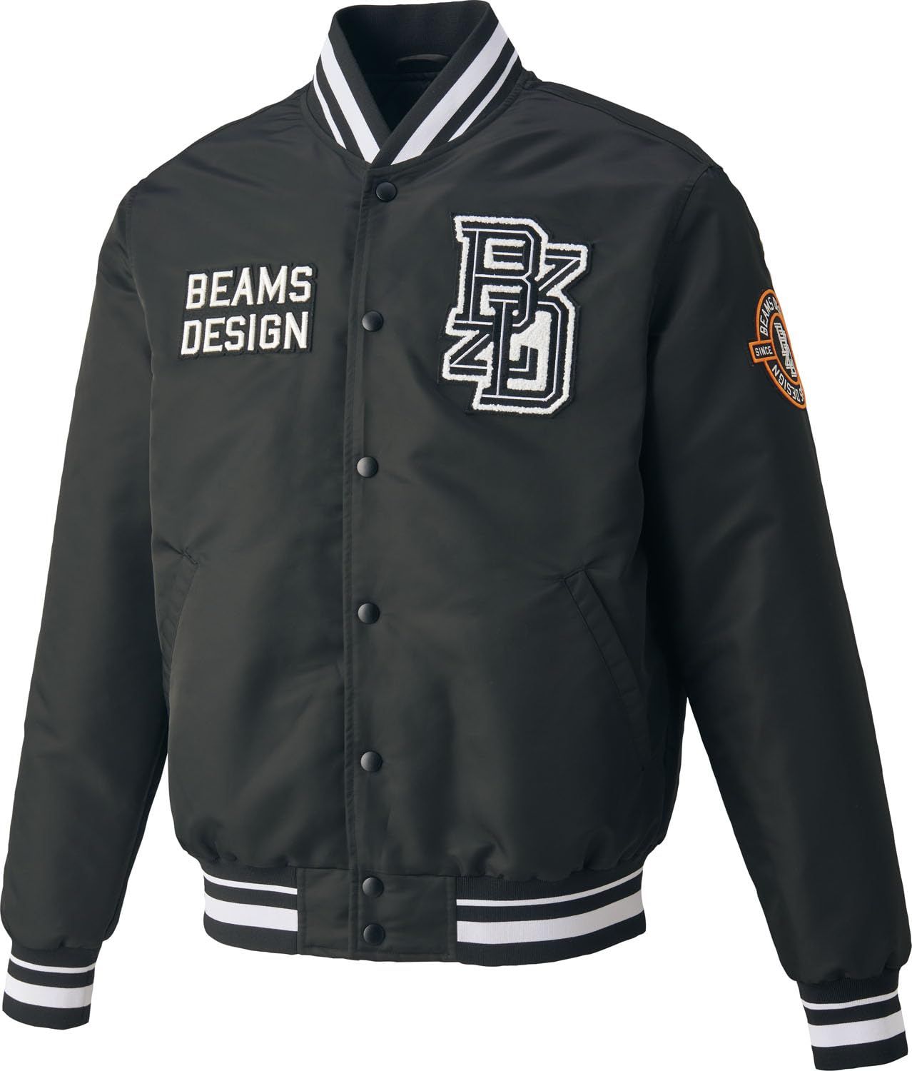 新品 [ZETT] ZETT by BEAMS DESIGN スタジアムジャケット BOG72201 メンズ ブラック(1900) M