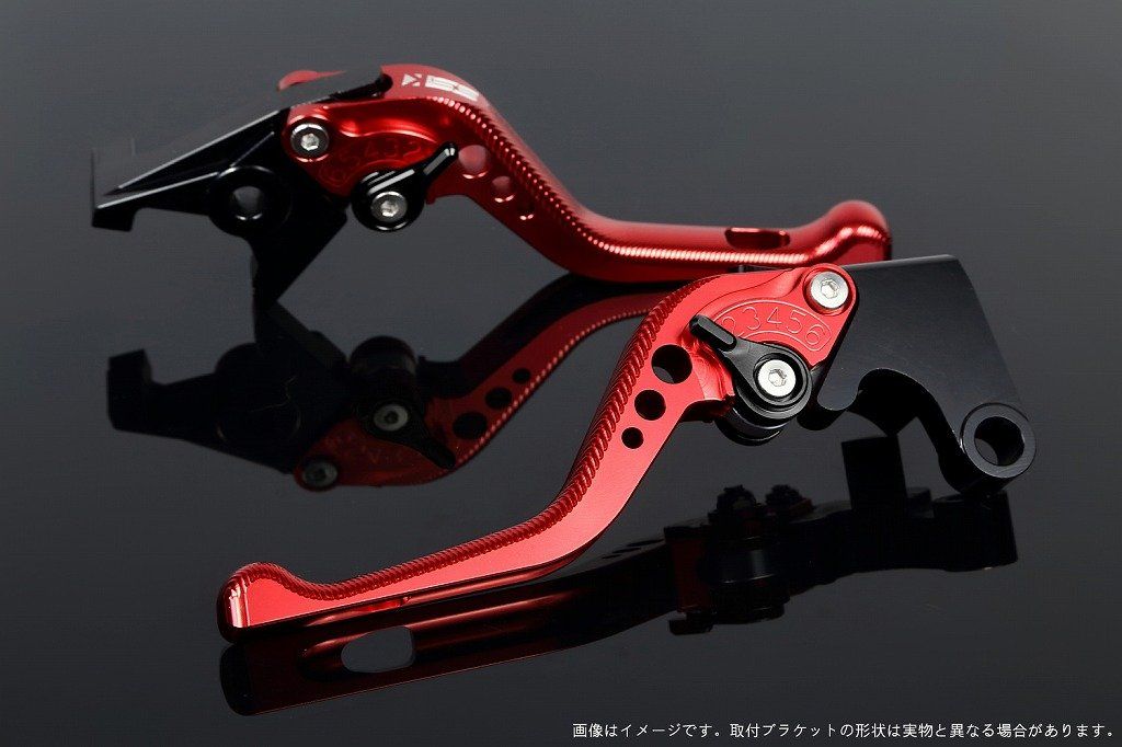 新品 SSK スピードラ アジャストレバーセット 3Dショート レバー本体カラー:レッド アジャスターカラー:ブラック HONDA ADV150 KF38