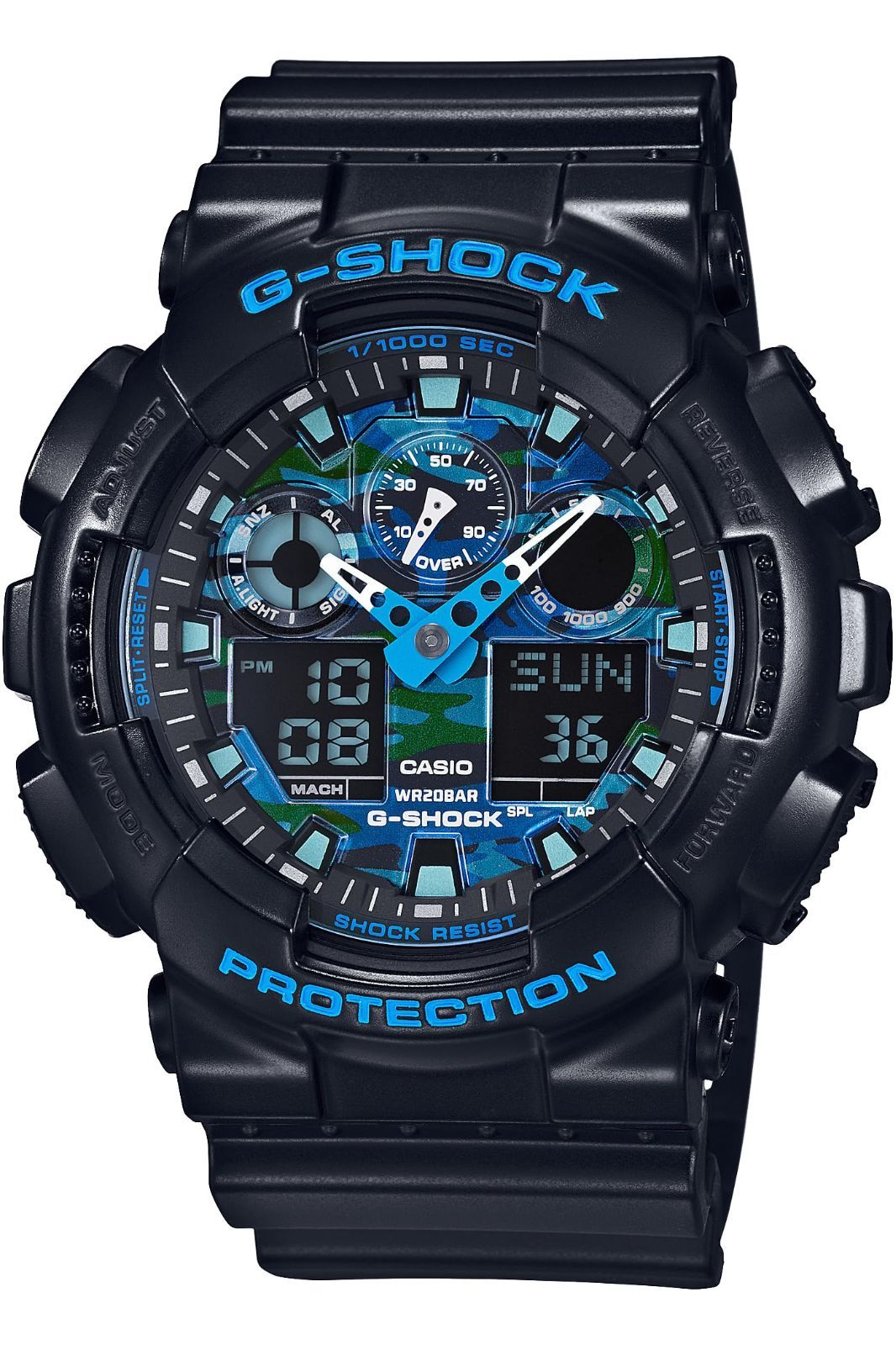 メンズ GA-100CB-1AJF ジーショック ブラック 腕時計