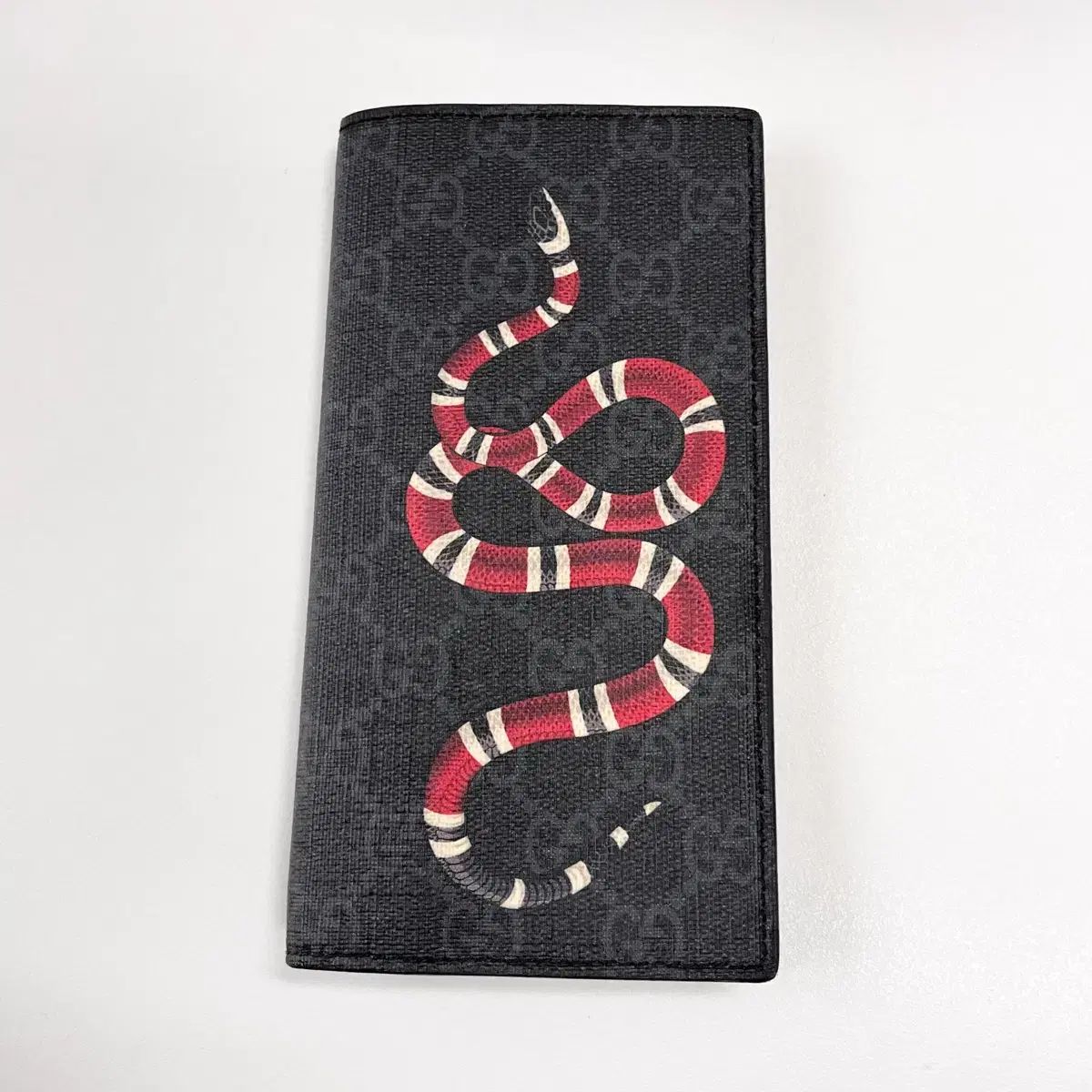 A級/正規品 グッチ メンズ 長財布 スネーク ブラック