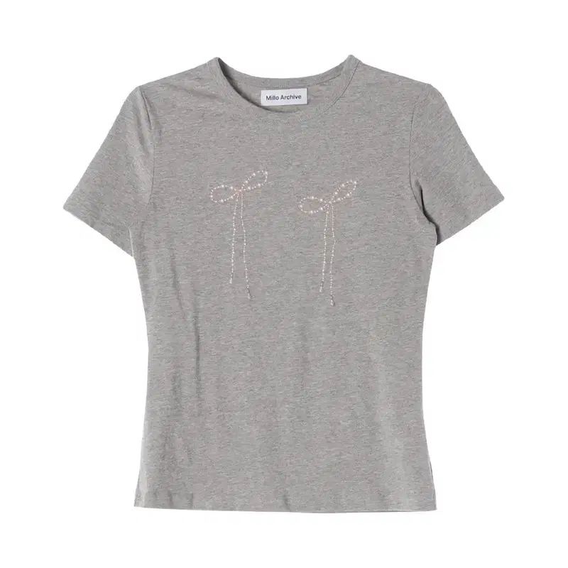 MILLO ARCHIVE (WOMEN - F) コットン ポリ グラフィック半袖 Tシャツ
