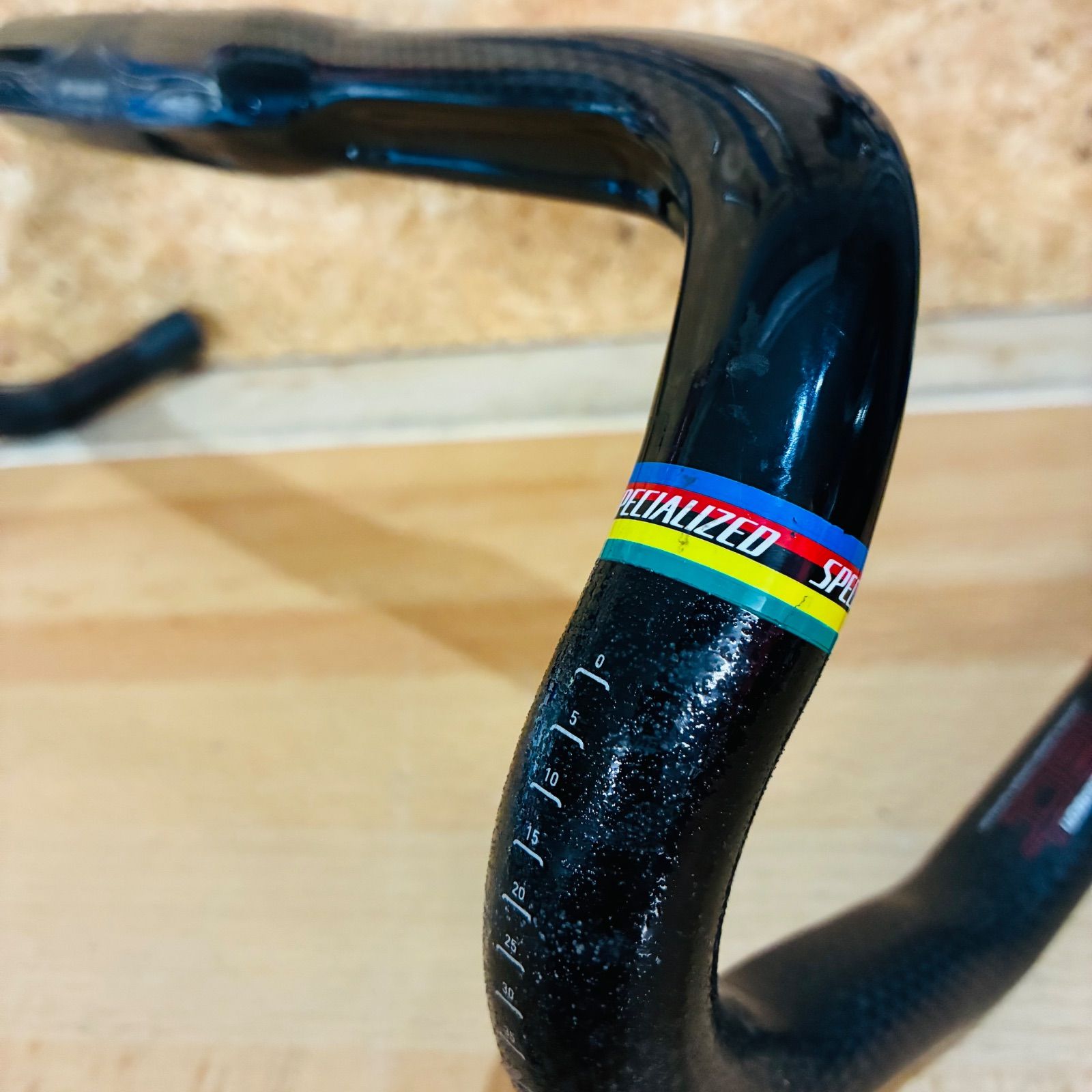 希少】 SPECIALIZED カーボン ハンドル c-c400mm φ31.8 SHALLOW DROP