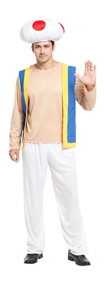 【新着商品】キノココスプレ おもしろい キノコ帽子 ハロウィンコスチューム 大人 メンズ 男性 おもしろい イベント仮装#20516