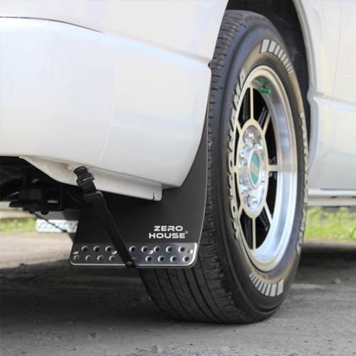 ハイエース 200系 マッドガード 泥除け マッドフラップ 全型式適合 レッド ブラック グリーン グレー (ブラック)(沖縄・離島の方不可)