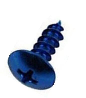 SakaSK アルミタッピングビス(M5×16mm) 汎用 ドレスアップ カスタム 自作 軽量化 (1000個セット, ブルー (青))