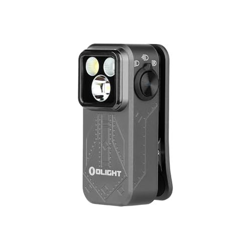 OLIGHT(オーライト) Oclip Pro クリップ LEDランニングライト 軽量 小型 3つの光源 500ルーメン 射程120メートル IPX6防水 Type-C充電式 クリップオン 高視認性 犬 散歩 キャンプ 点検 ウォーキング サイクリング ハｍａ