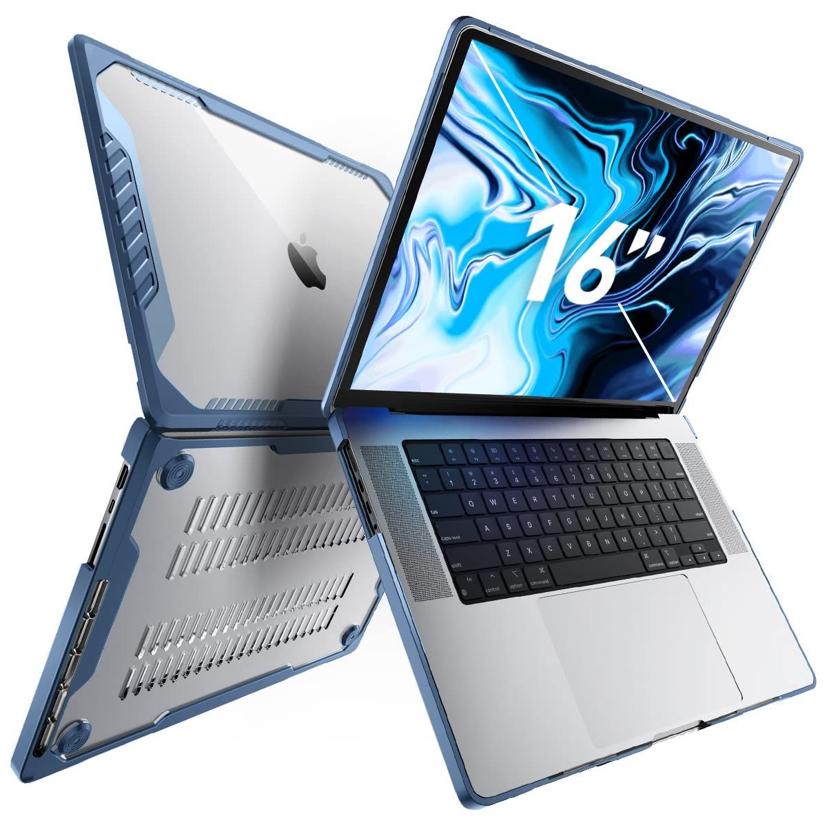 新品 SUPCASE ユニコーン ビートルシリーズケース MacBook Pro 16インチ(2021年発売) A2485 M1 Pro / M1 Max、2層ハードシェル保護カバー MacBook Pro 16インチ用 タッチID