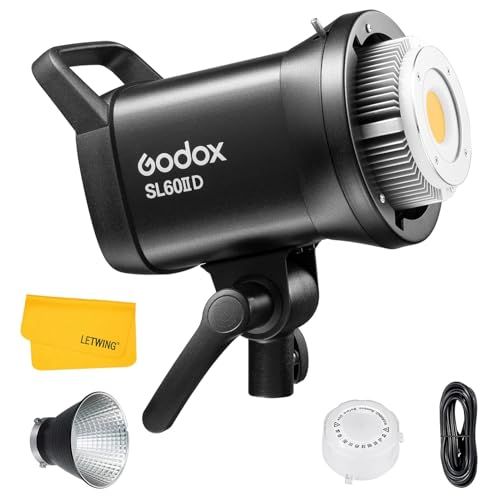 【新品】【GODOX正規代理店】Godox SL60IID SL60II D LED ビデオライト 70w LED ライト撮影 照明 スタジオライト 定常光 蛍光バランス アプリ制御 LEDライト Youtube ブログ 動画撮影 写真ビデオ 7b6ff9d2