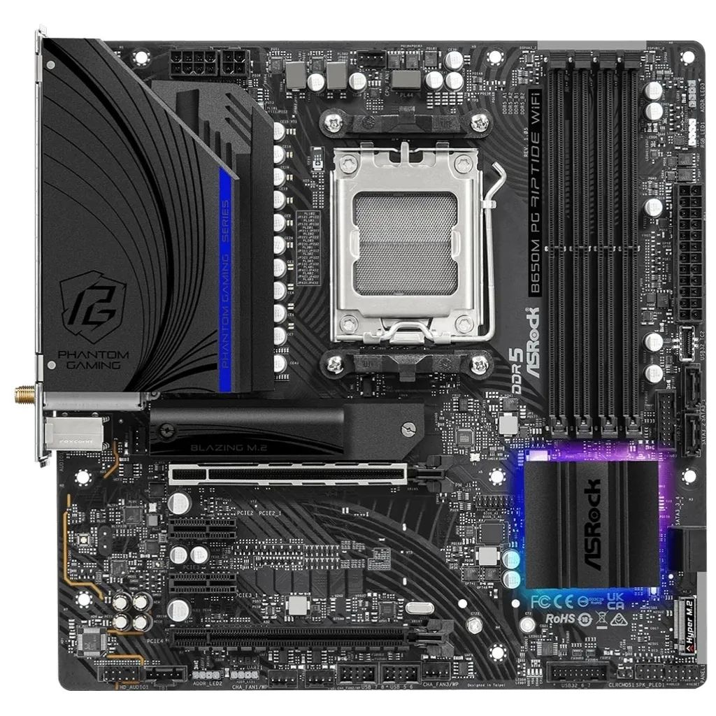 【中古】PCハード 【当店14日返金保証】 B650M PG Riptide WiFi (メーカー整備品)