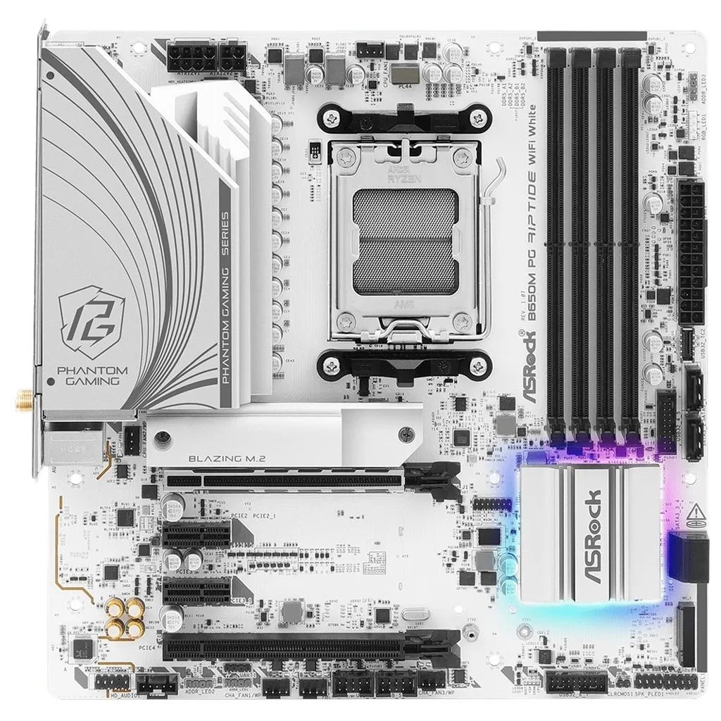 【中古】PCハード 【当店14日返金保証】 B650M PG Riptide WiFi White (メーカー整備品)
