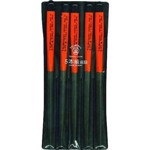 新品 ツボサン 組ヤスリ ５本組 三角 油目 SA005-04