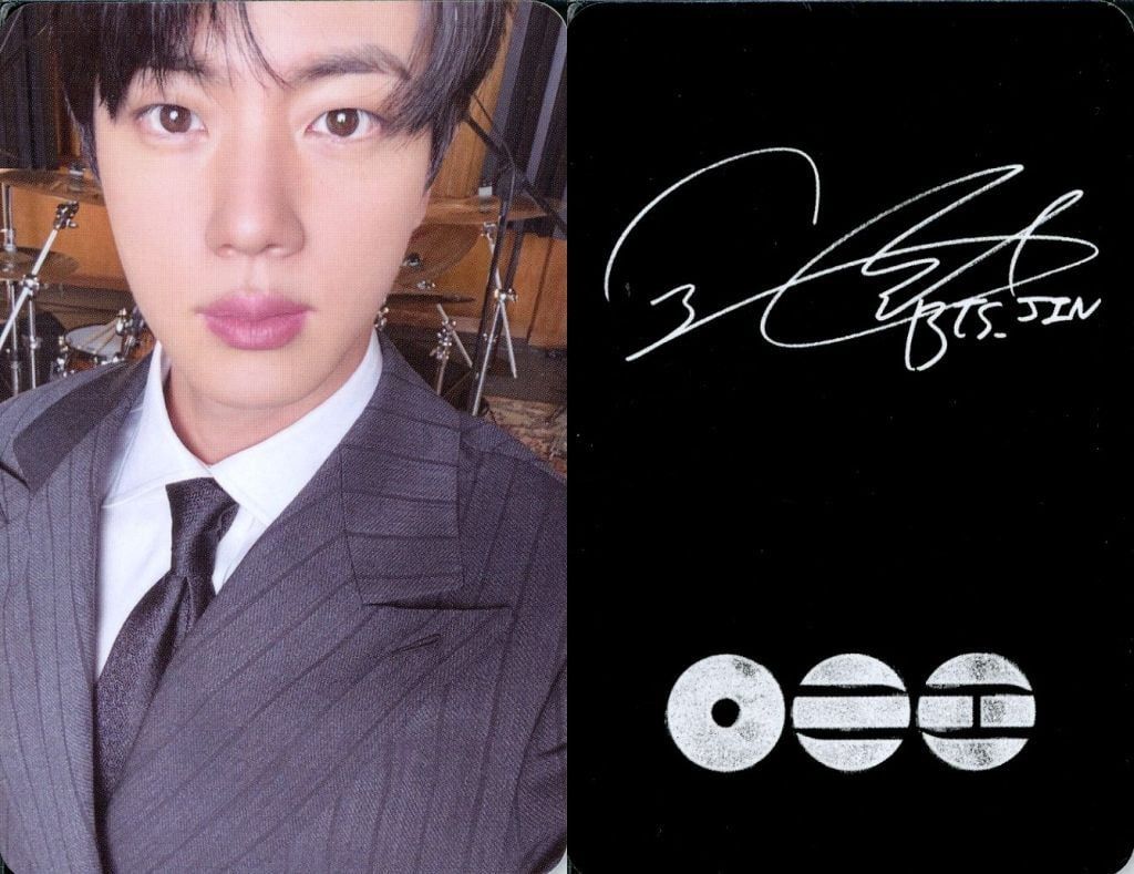 中古】コレクションカード(男性) BTS(防弾少年団)/ジン(JIN)/裏面印刷