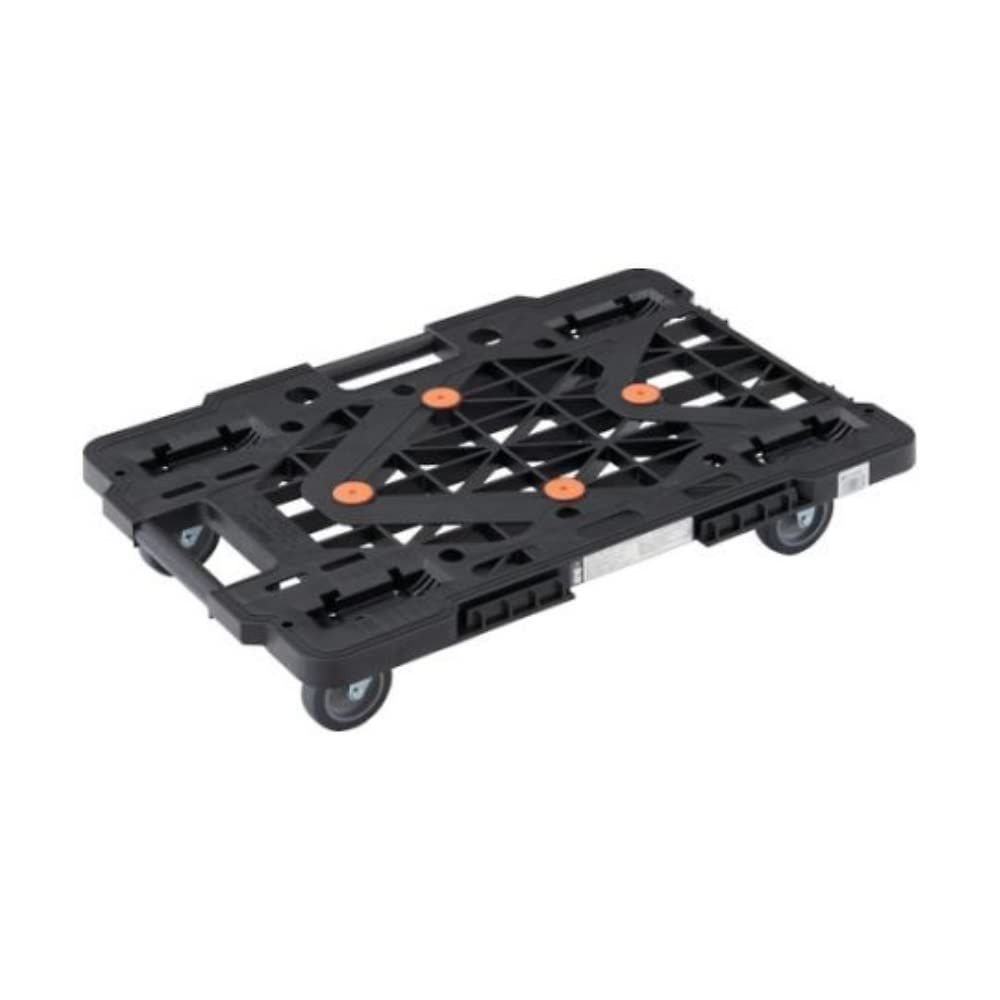新品 TRUSCO(トラスコ) 平台車 軽量 ルートバンメッシュタイプ 615×415荷重100kg 連結・スタッキング可能 黒 MPK-600-BK