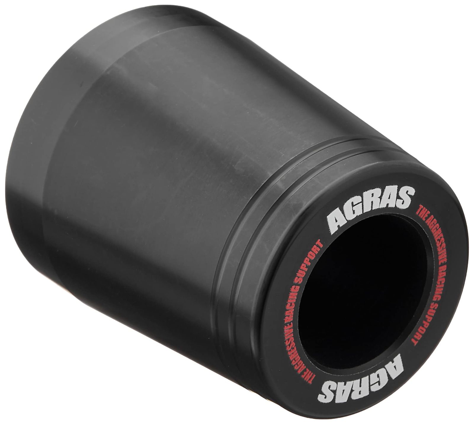 新品 アグラス(AGRAS) スライダーリペア ロゴ入り フレーム(コーンタイプ) 取り付け穴径:10mm 全長:60mm 外径:50mm ジュラコン:ブラック 342-00R-P60B