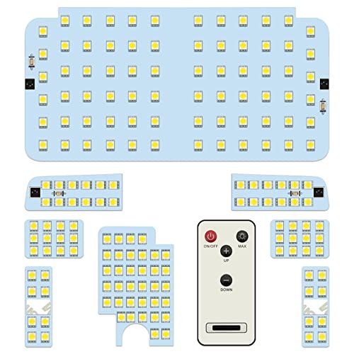 トヨタ ハイエース 200系 LED ルームランプセット 室内灯 専用設計 微点灯対策 6000K ホワイト レジアスエース KDH/GDH/TRH200 系対応 4-8型スーパー GL 標準・ワイドボディ 光量調節可 取付簡単(沖縄・離島の方不可)