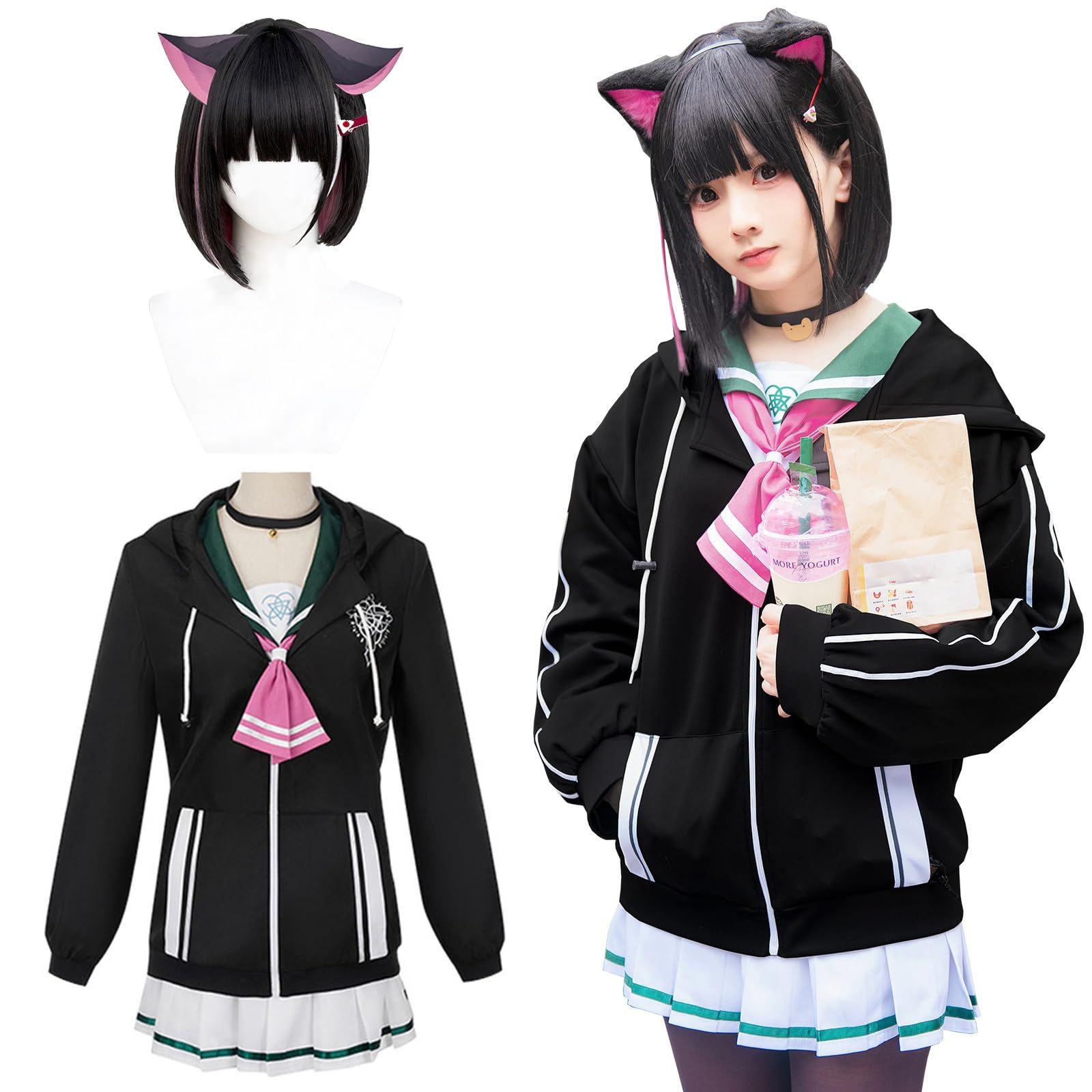 ハロウィン ゲーム衣装 クリスマス 仮装 大人用 コスプレ衣装 イベント 杏山カズサ 下江コハル Blue プラナ 天童アリス 砂狼シロコ Archive 小鳥遊ホシノ ウィッグ付き Cosplay コスプレ ブルーアーカイブ