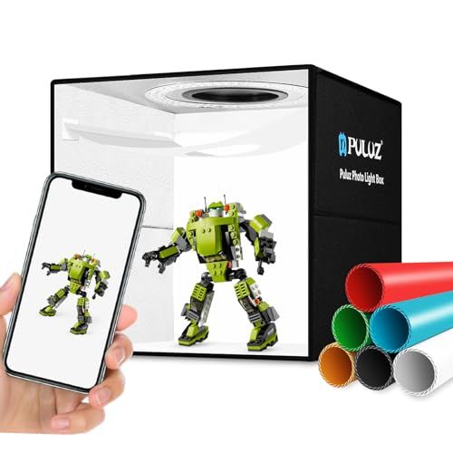 【新品】PULUZ 30cm 撮影ボックス LED 120灯 CRI95+ 調光対応 撮影ブース 6色背景 商品撮影用フォトスタジオ 折りたたみ式 USB給電 自宅撮影 小物・ジュエリー・EC出品・SNS撮影に最適 183d06b1