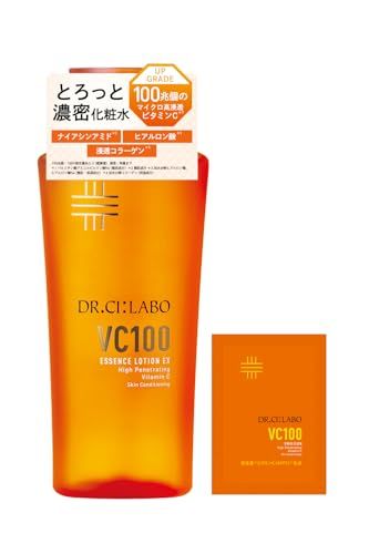 ドクターシーラボ VC100 エッセンスローションEX V お試し付 (150mL / 1本 / 約1?1.5ヶ月分) ビタミンC 化粧水 母の日ギフト (透明感/毛穴/キメ) キャップタイプ / VC100エマルジョンEX 1回分 セットY ac0d14c9