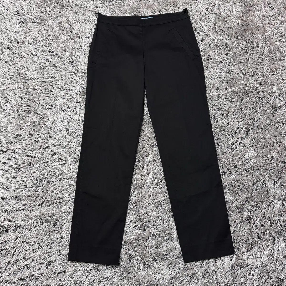 PRADA サイド ジッパー コットン スラックス 38 19,417円