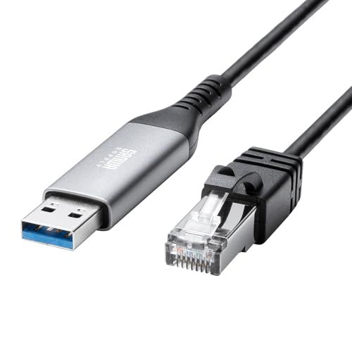 サンワサプライ USB A LAN変換ケーブル（Gigabit対応・5m） KB-SL6ALAN05BKt c2eeeffa
