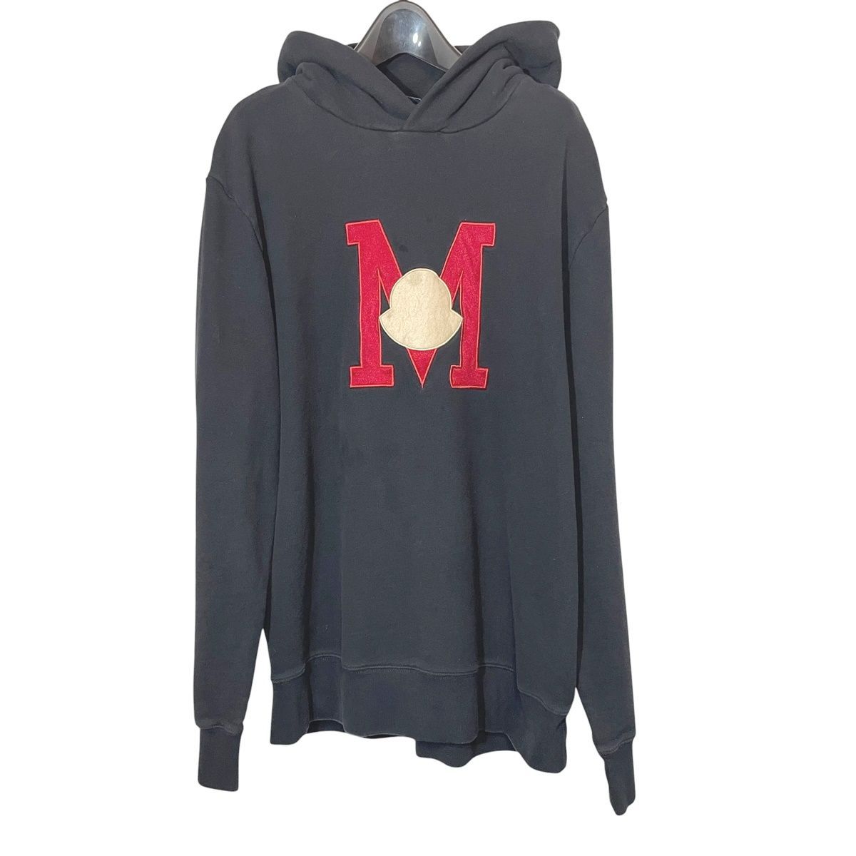 【中古】MONCLER モンクレール FELPA CON CAPPUCCIO HOODIE SWEATER J10918G00012 899WC サイズXL ネイビー パーカー26013463 RD