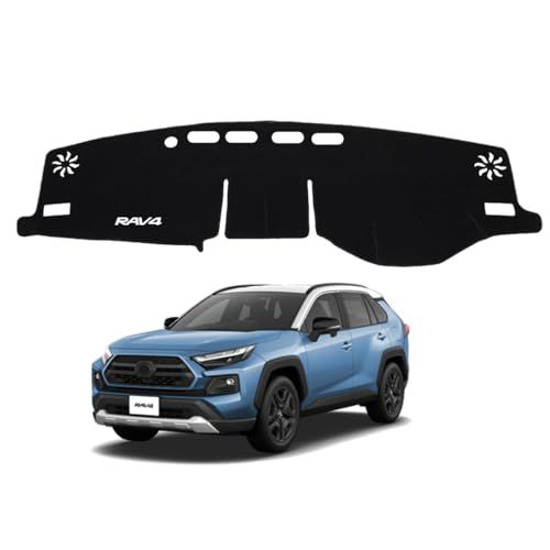 ZdeduoCar ダッシュボードマット トヨタ RAV4 50系に適用 専用設計 UVカット 断熱フランネル ダッシュボードカバー 反射軽減 滑り止め仕様 ダッシュボード 保護マット 簡単取付 インテリア保護ts