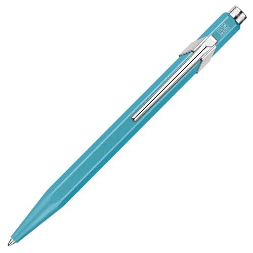 CARAN D'ACHE カランダッシュ ボールペン 油性 849 カラーマットX ターコイズ NF0849-681 メタル缶 正規輸入品ｍａ