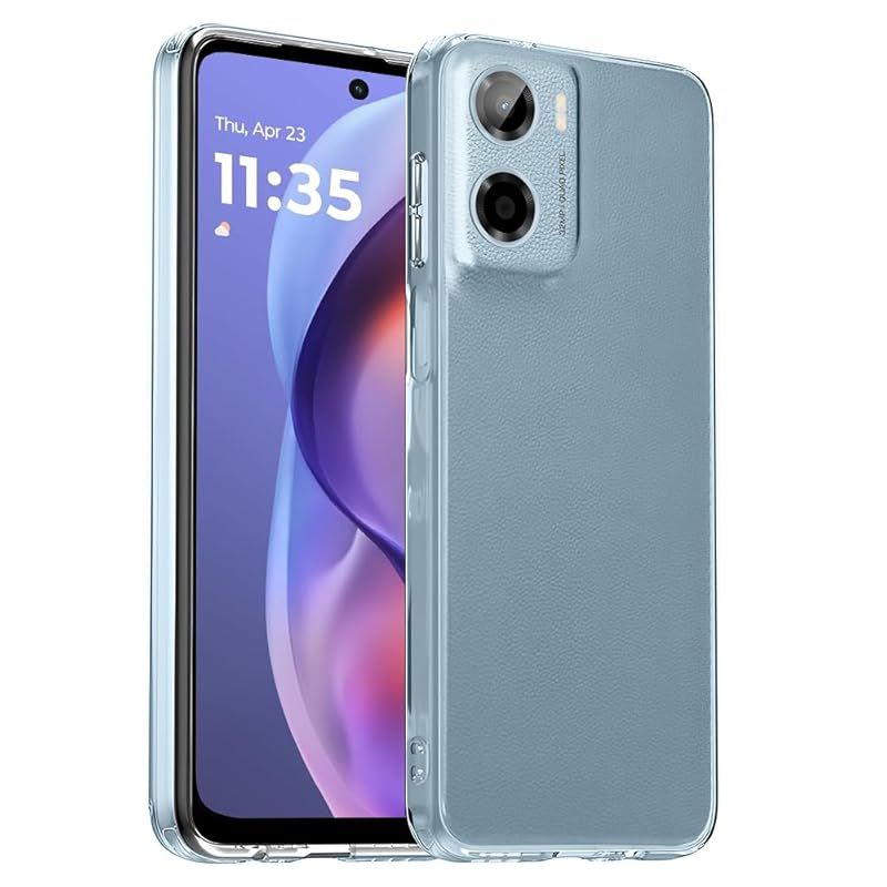 ZXZone Moto G05 ケース レンズ保護 透明 耐衝撃 衝撃吸収 防指紋