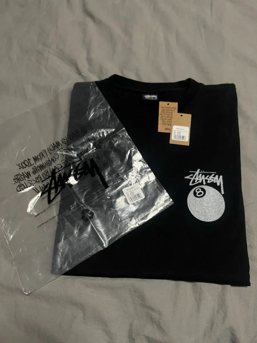 STUSSY 8ボール Tシャツ ブラック Lサイズ