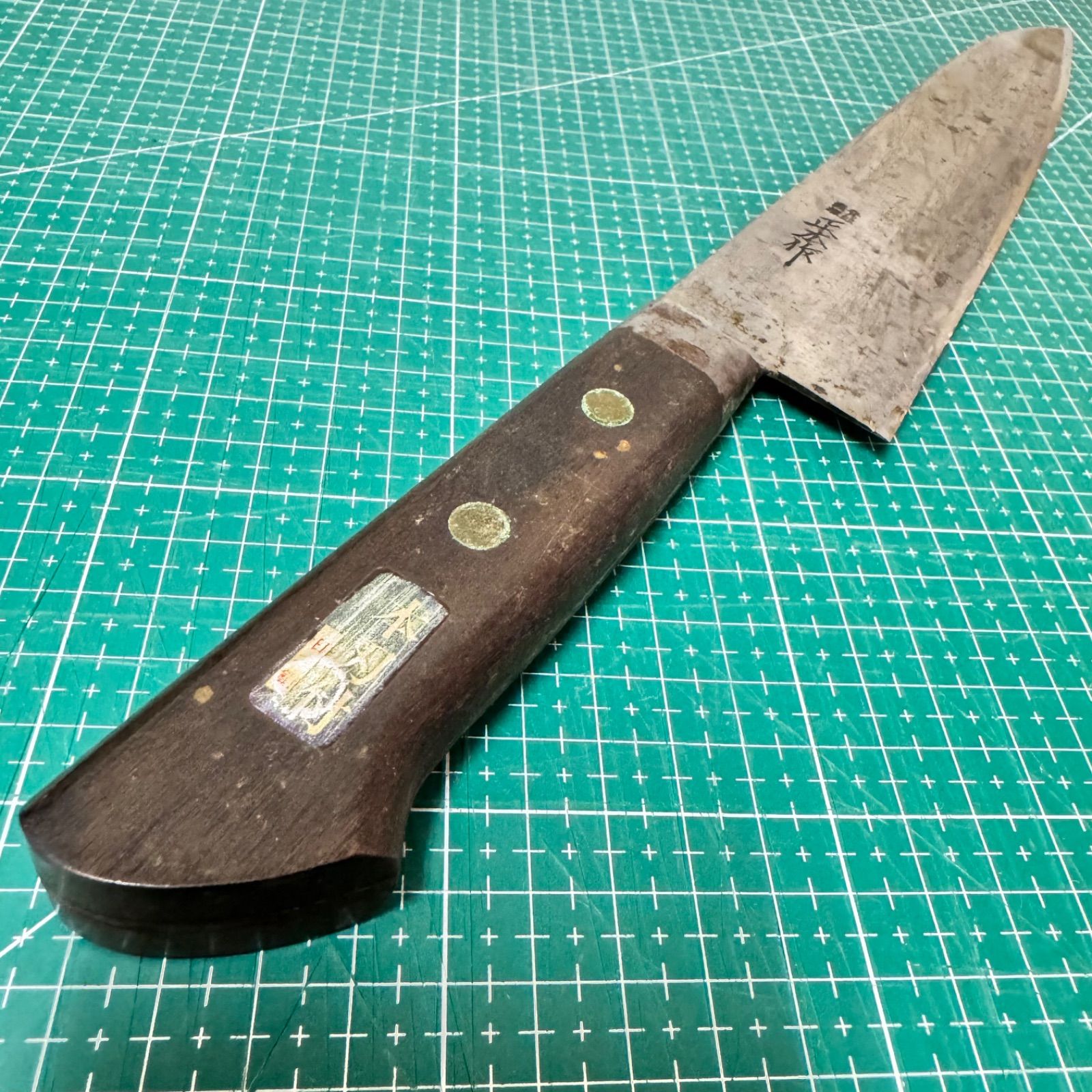 正広作☆牛刀☆240mm☆日本鋼☆ハガネ☆右利き用☆片刃☆業務用包丁
