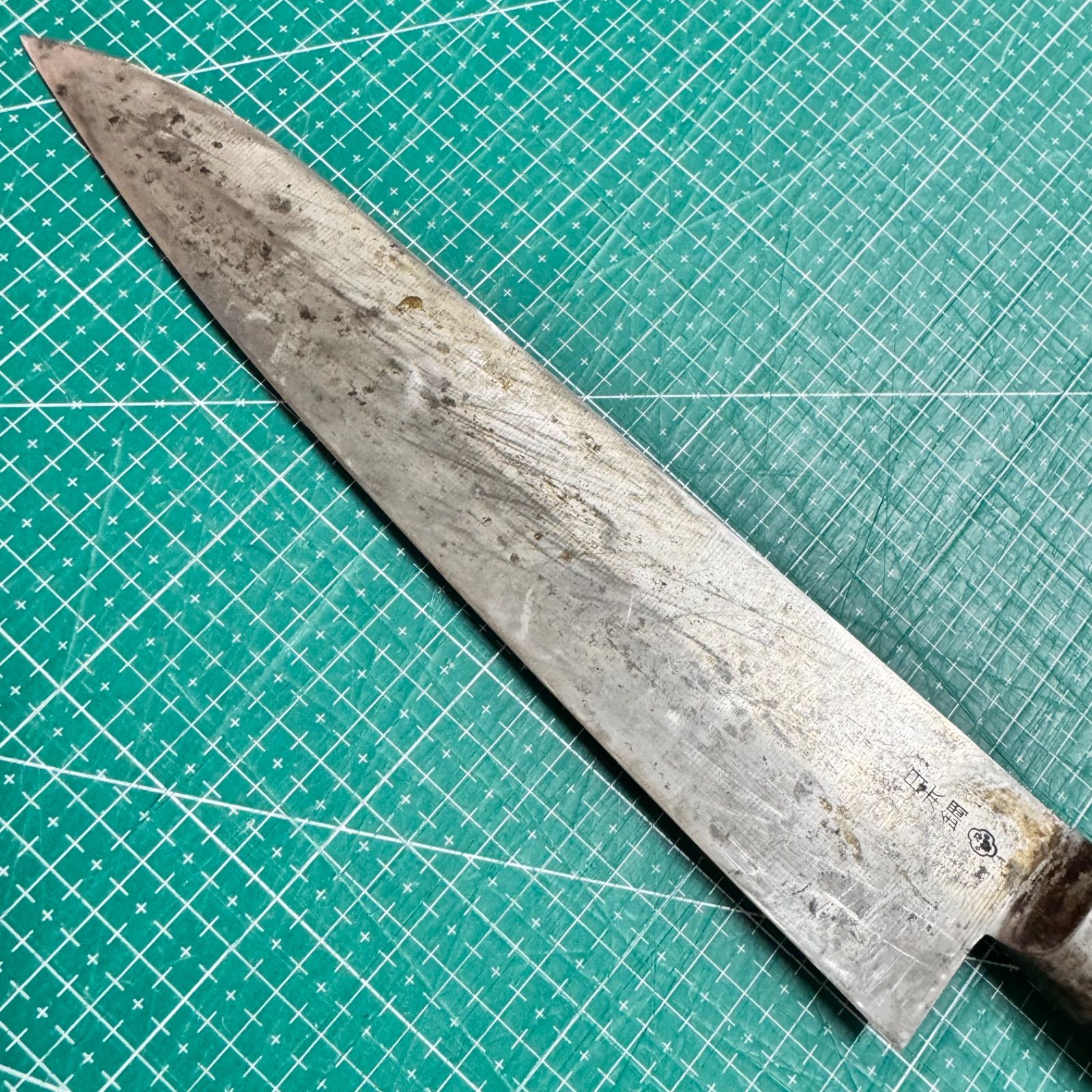 Masahiro 牛刀 240mm 正広作☆牛刀☆240mm☆日本鋼☆ハガネ☆右利き用☆片刃☆業務用包丁