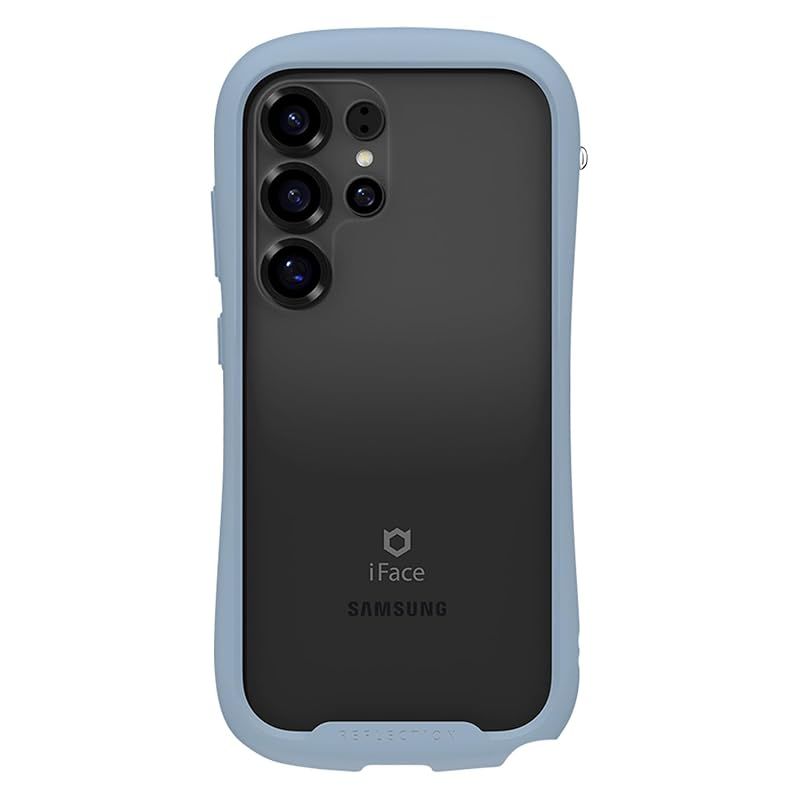 【新品】 iFace Reflection Galaxy S25 Ultra ケース クリア 強化ガラス (ペールブルー)【 衝撃吸 スマホケース ギャラクシー s25 ウルトラ アイフェイス カバー クリアケース 透明 ストラップホール付き 】