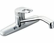 新品 LIXIL(リクシル) INAX シングルレバー混合水栓 シルバー SF-HB430SYA