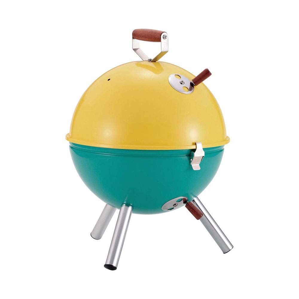 新品 キャプテンスタッグ マルチ ミニ バーベキュー コンロ M-6373 (イエロー×グリーン)