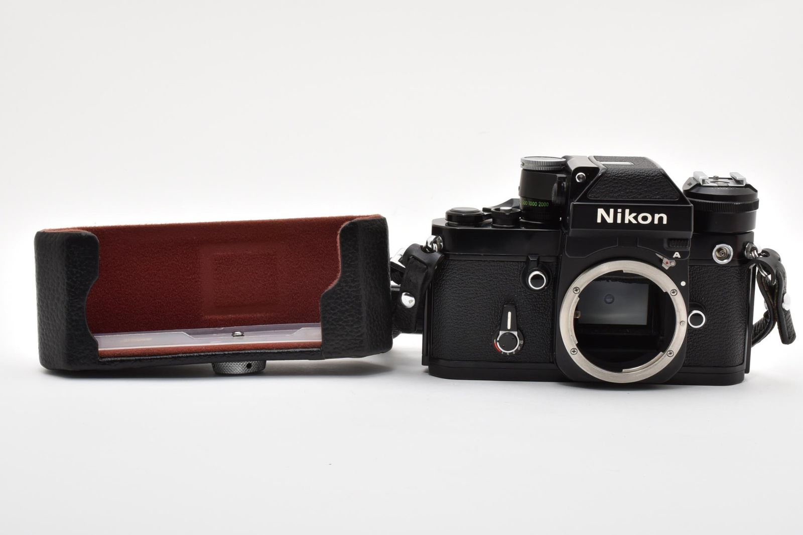実用品 Nikon ニコン F2 フォトミックA DP-11 ボディ 黒 ブラック フィルム一眼カメラ AS-1 フラッシュユニットカプラー付き #4183-1