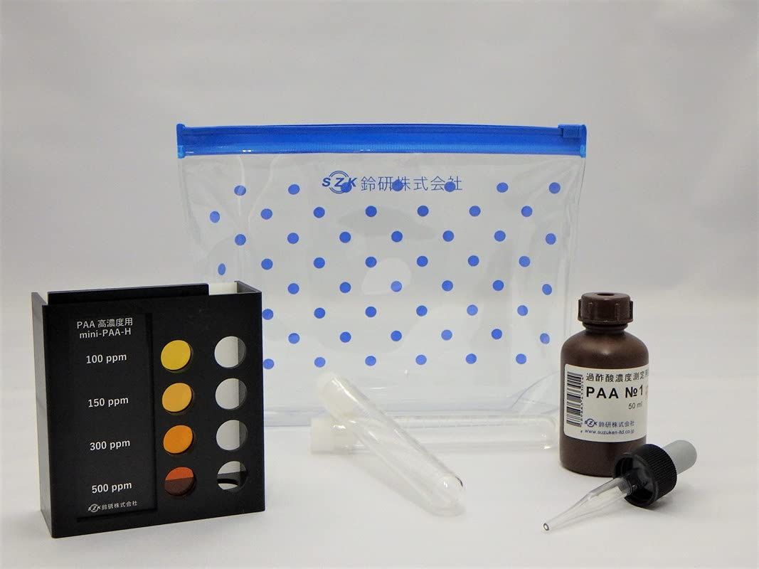 新品 鈴研 簡易型mini 過酢酸測定器 高濃度 mini-PAA-H