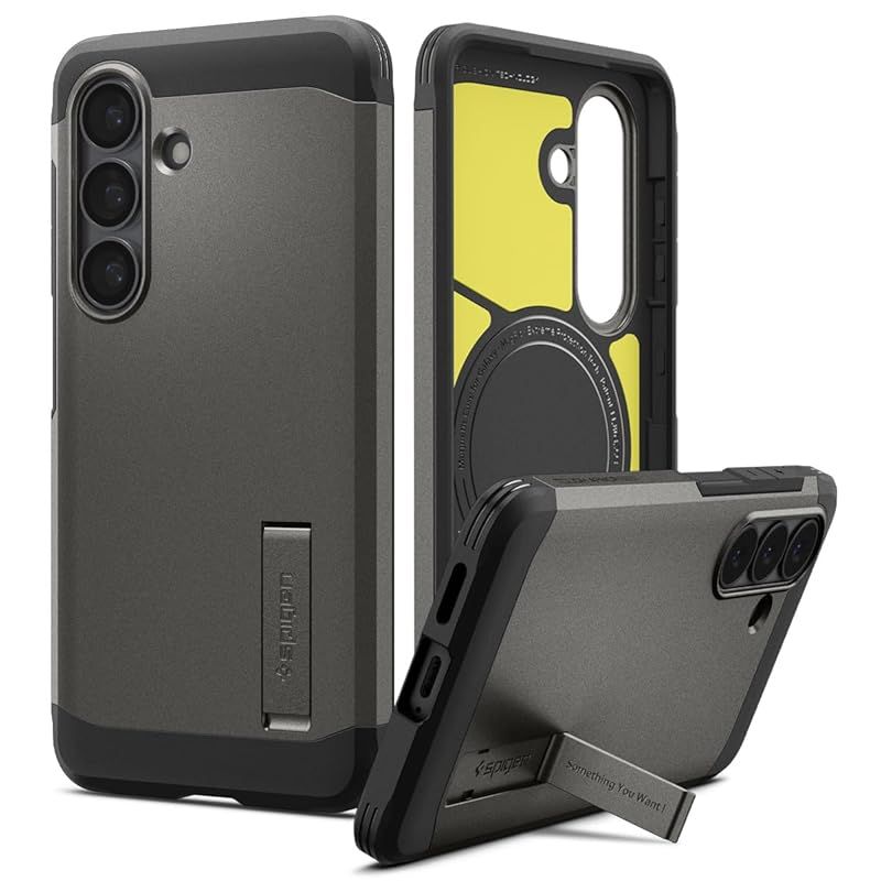 【新品】 Spigen 【創業19年の技術力】 Galaxy S26+ ケース S26 Plus ケース MagSafe対応 米軍MIL規格 耐衝撃 タフ・アーマー・マグフィット (ガンメタル) ACS11052