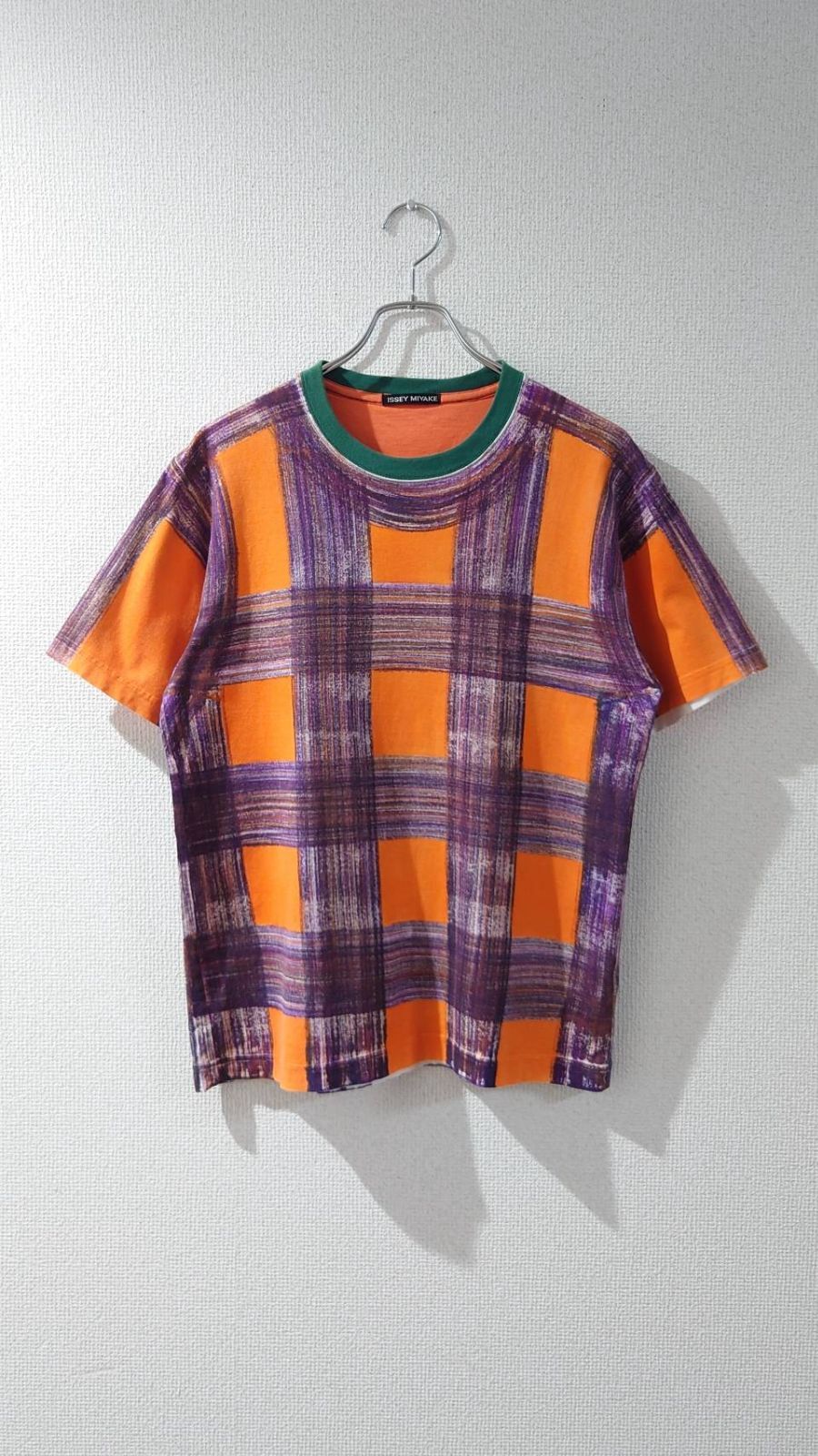 14’s ISSEY MIYAKE All-over plaid print T-shirt Size:3 7,553円
