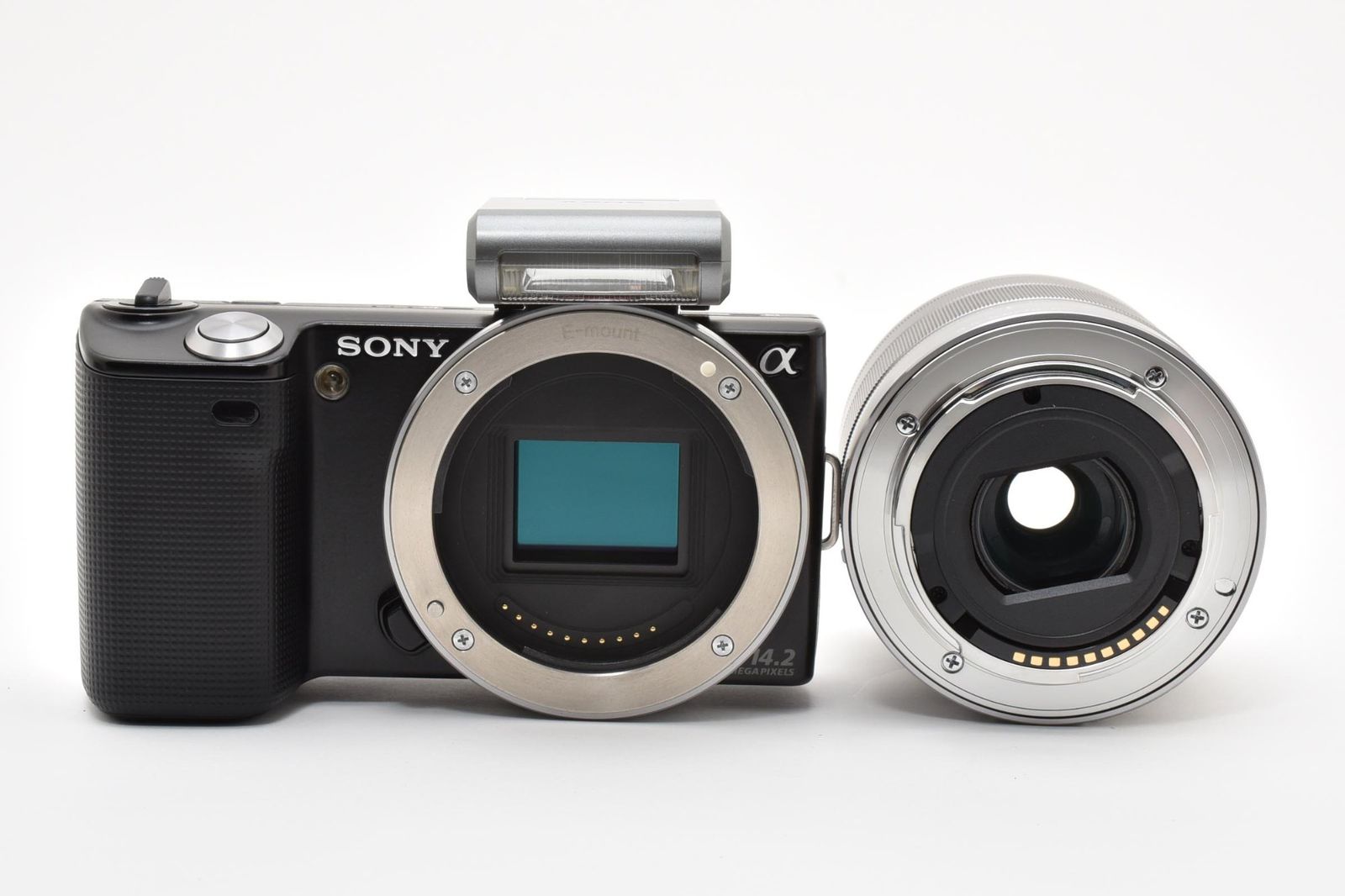 実用品 Sony ソニー NEX-5 黒 ブラック / E 3.5-5.6 18-55 OSS レンズ