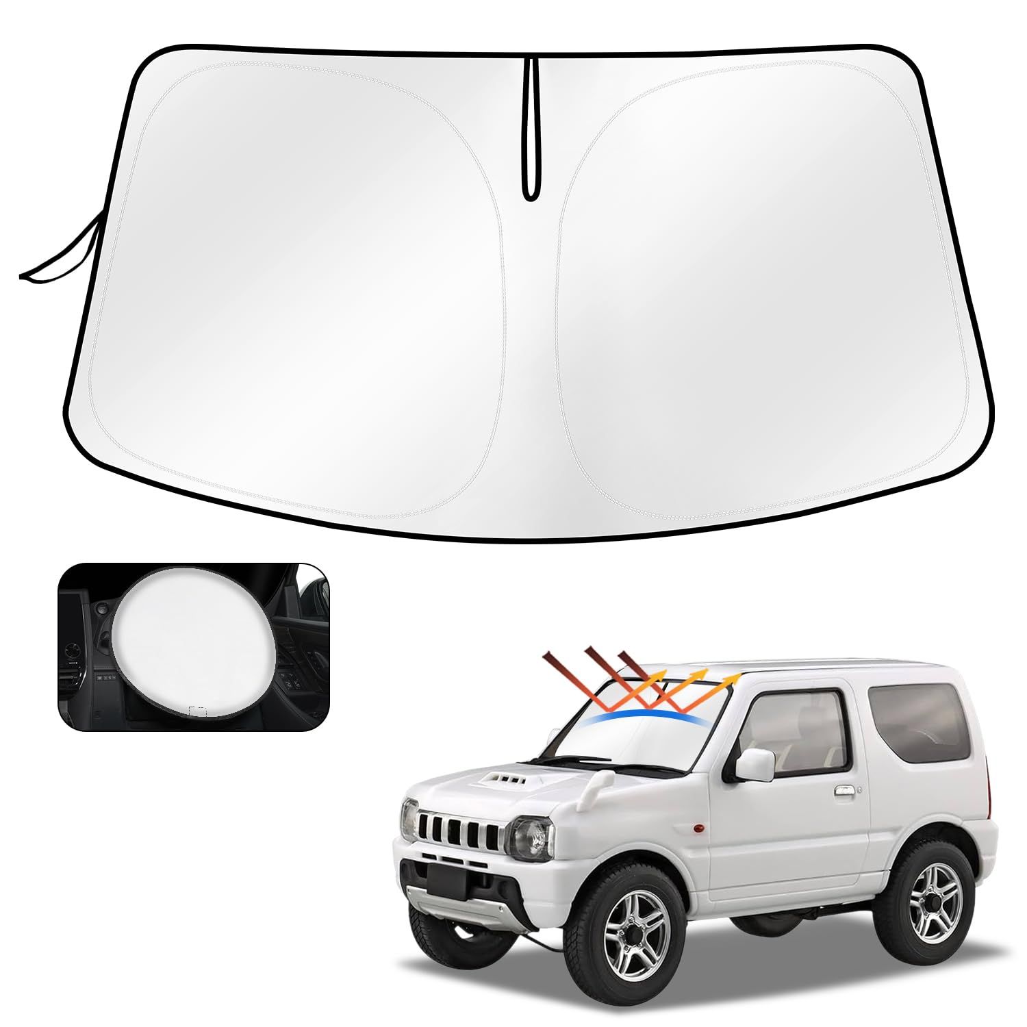 新品 Cartist スズキ ジムニー JB23W フロントサンシェード JIMNY 1998