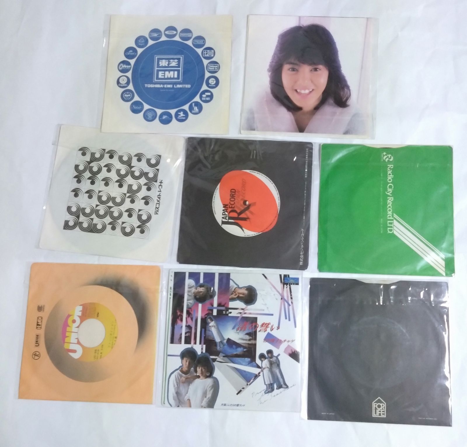 レコードまとめ売り④】 シングルレコード邦楽8枚セット 状態いろいろ