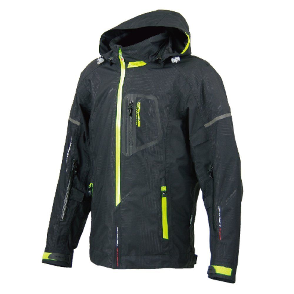 新品 KOMINE(コミネ) JK-059 Breathter Riding Parka black/neon WM 07-059