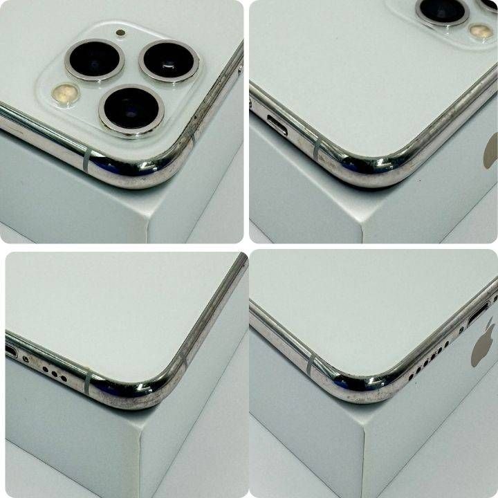 iPhone11Pro 256GB シルバー SIMフリー 動作確認済 新品バッテリー100