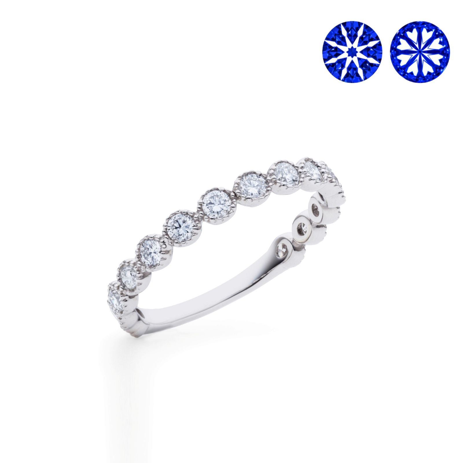 ❤️13号 H&C ダイヤモンド 1ct エタニティ リング pt900 指輪