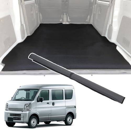 Temiry エブリィ da17v ラゲッジマット DA17V用 撥水 トランクマット 滑り止め エブリイバン da17v カスタムパーツ 一体型マット 荷台マット 汚れに強い 取付簡単 後部座席 ゴム 耐久性 NV100クリッパーバン ラゲッジマット 荷ts