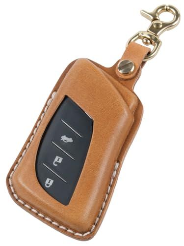 [ユサブル] レクサス キーケース 高級本革 イタリアンレザー ブッテーロ 新型 NX 20系 RX UX ES LBX LC LS (キャメル)ts