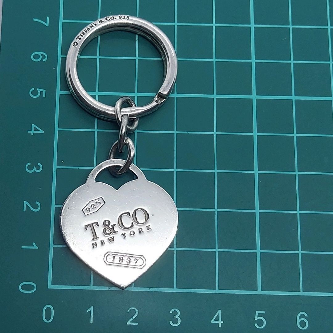ティファニー 1837 ハート タグ キーリング シルバー 925 キーホルダー