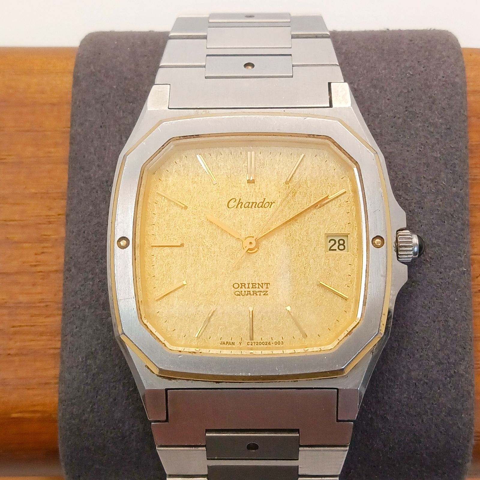 稼働 良品】0528-3 ORIENT Chandor オリエント シャンドール メンズ 