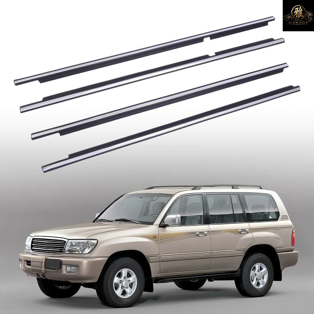 4 PCS CAR FRONT REAR 4 DOOR BELT MOULDING TOYOTA LAND CRUISER FJ80/ FZJ80/ HDJ80 1991-1998 LEXUS LX450 1996-1998 9,429円