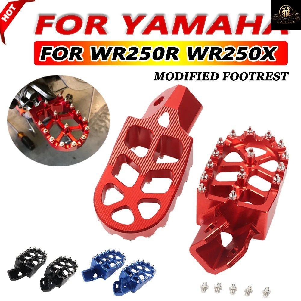 MOTORCYCLE PARTS FOOTPEGS FOOT PEGS RESTS PEDALS YAMAHA WR250R WR 250R 2008 - 2019 2020 WR250X WR 250X 2008-2011